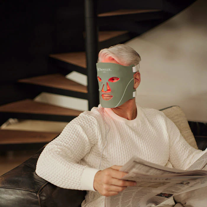 Omnilux Men Face Mask - Medical Grade LED Light Therapy