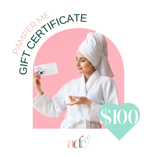 'Pamper Me' gift certificates