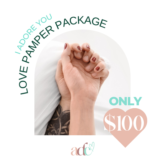 The 'I Adore You' pamper package - for the one you love