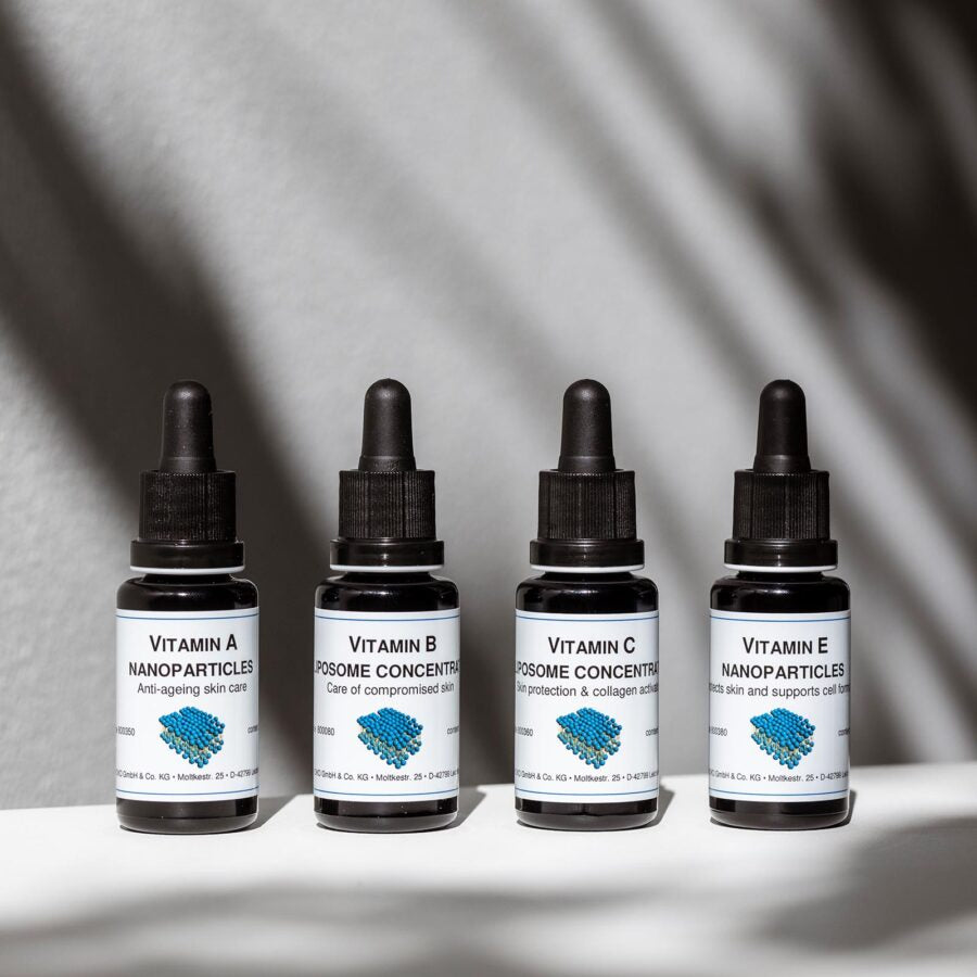 Vitamin E Nanoparticles by Dermaviduals - skin cell renewal, hydration, elasticity
