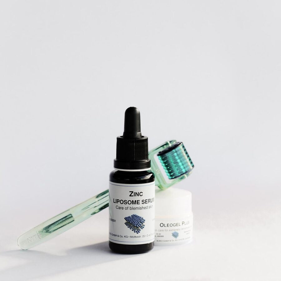 Zinc Liposome Serum by Dermaviduals - acne blemish damaged skin