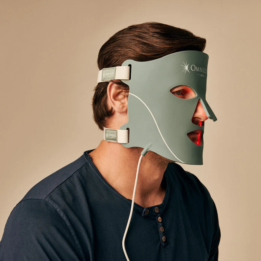 Omnilux Men Face Mask - Medical Grade LED Light Therapy