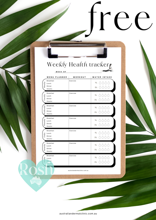 FREE VIP GIFT of a Weekly Health Planner tracker pdf printable instant download 